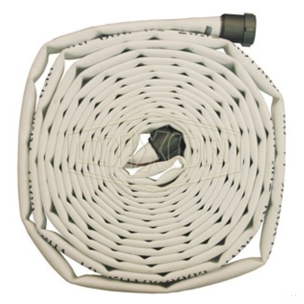 Single Jacket Fire Hose, 1-1/2 in, NST NH, 100 ft L, 225 psi Working, Polyester